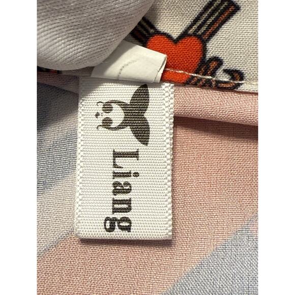 Liang Dian YiZ Bow Shirt Multi Color Print 2XL Academia Chic 80-70-01 - Picture 7 of 15